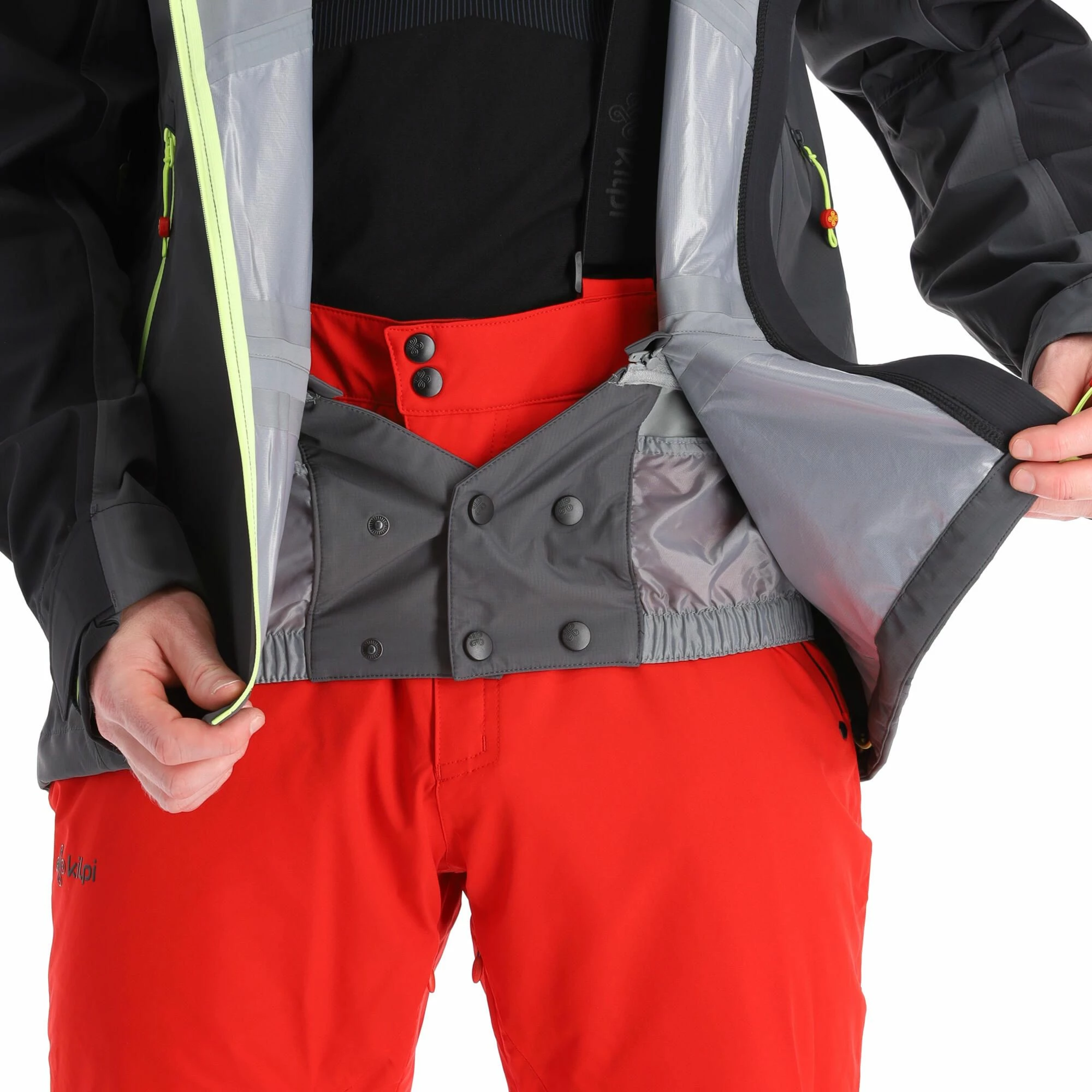 Kilpi, Metrix-M Hardshell Ski-jas Heren Zwart 11 Kilpi, Metrix-M Hardshell Ski-jas Heren Zwart - Afbeelding 9