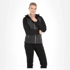 Kilpi, Mila-W Softshell Ski-jas Dames Dark Grijs 13 Kilpi, Mila-W Softshell Ski-jas Dames Dark Grijs -XUEFENG EXTREME OUTFIT kilpi mila w ac softshell jas dames dark grijs AC20kil049c BI 04