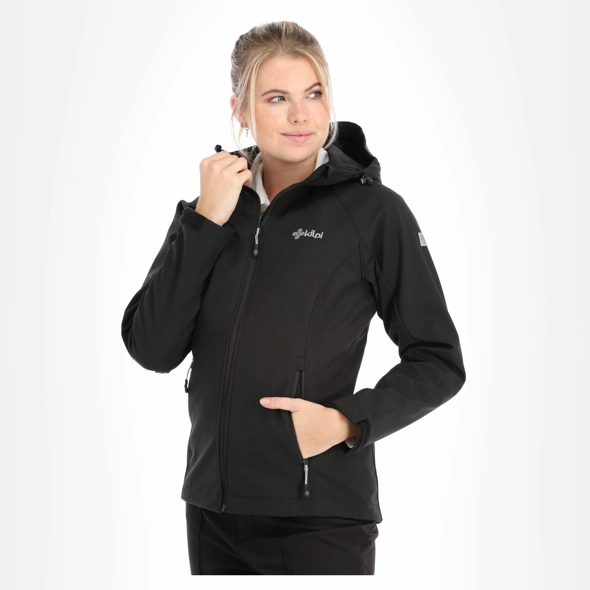 Kilpi, Mila-W Softshell Ski-jas Dames Zwart 4 Kilpi, Mila-W Softshell Ski-jas Dames Zwart - Afbeelding 2