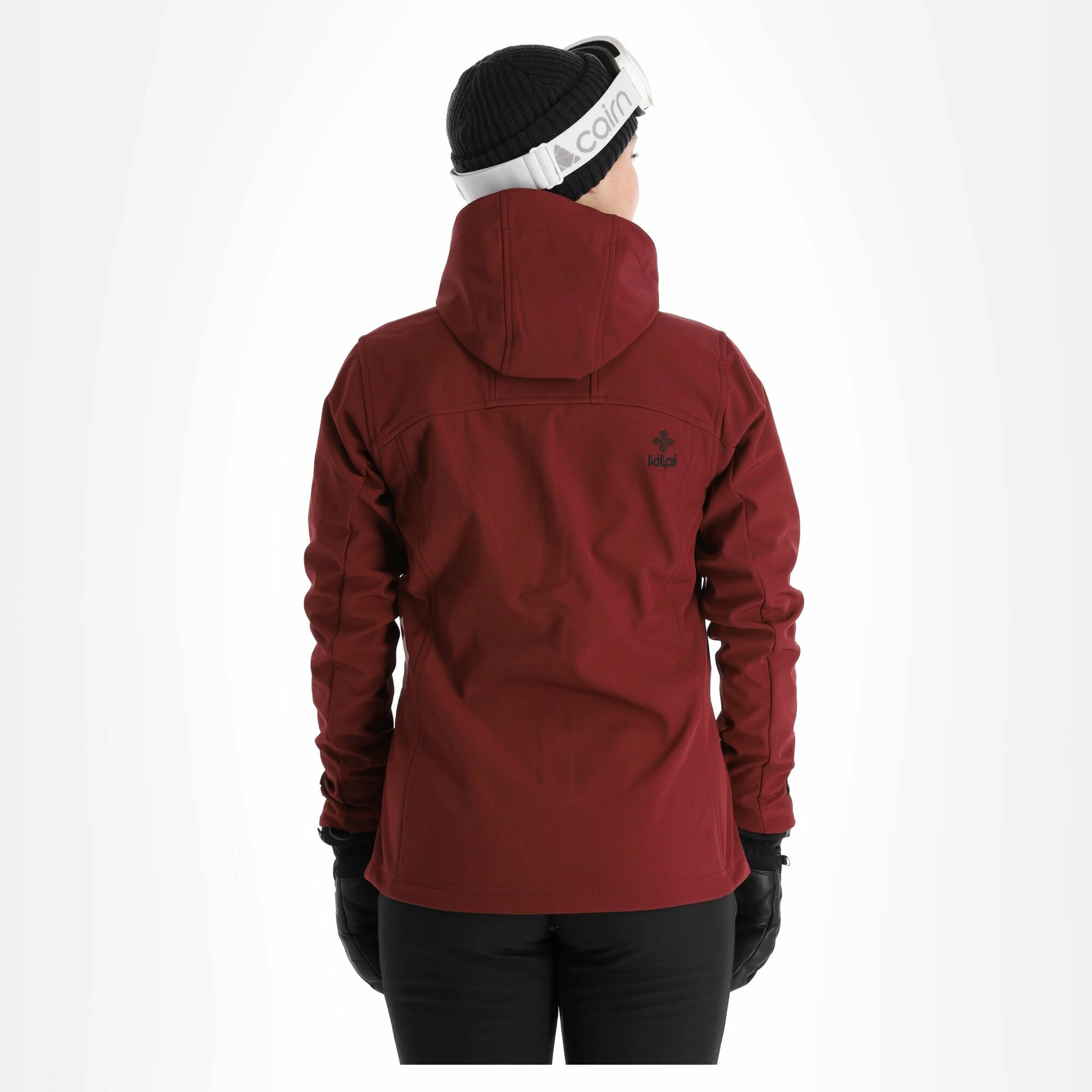 Kilpi, Ravia-W Softshell Ski-jas Dames Dark Rood 4 Kilpi, Ravia-W Softshell Ski-jas Dames Dark Rood - Afbeelding 2