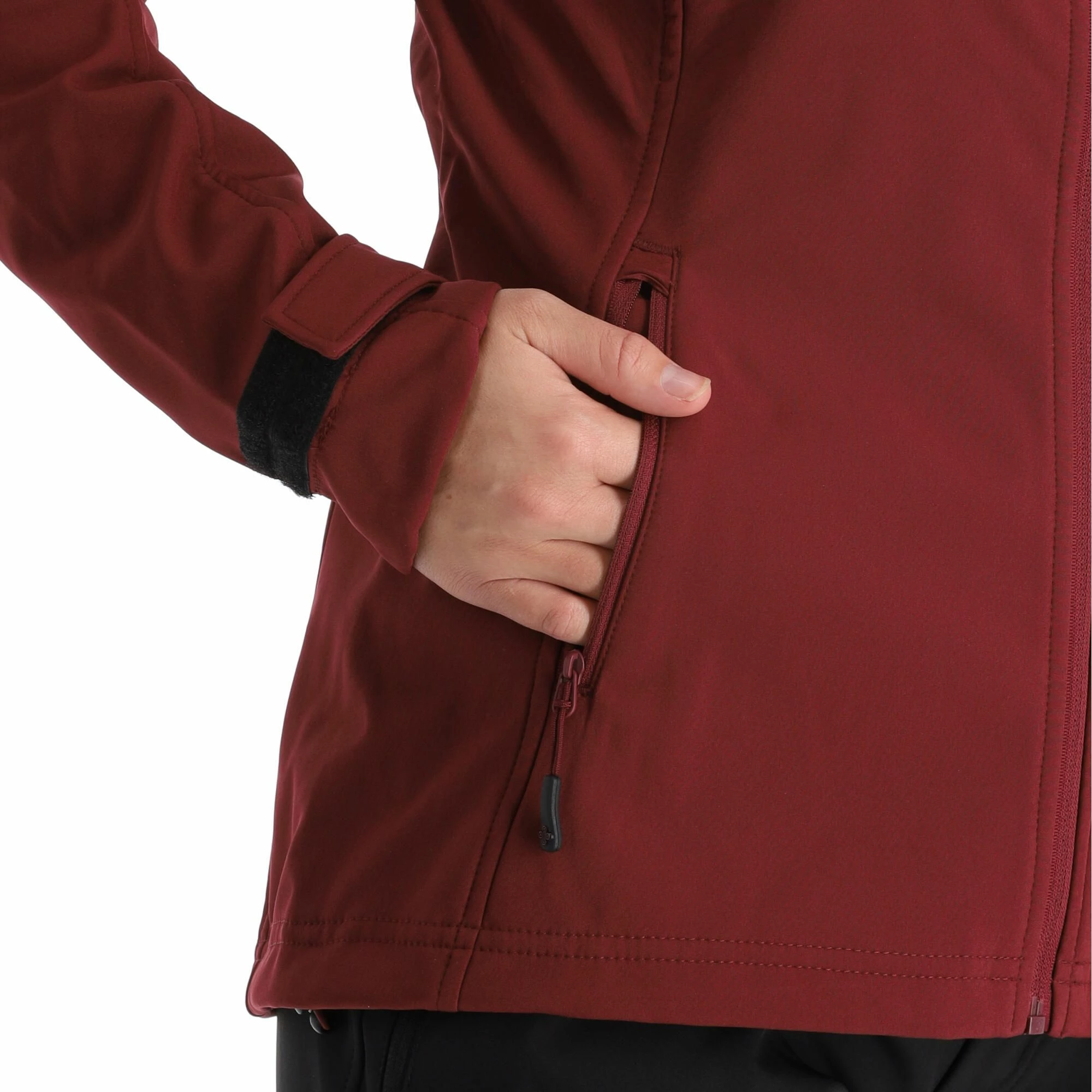 Kilpi, Ravia-W Softshell Ski-jas Dames Dark Rood 11 Kilpi, Ravia-W Softshell Ski-jas Dames Dark Rood - Afbeelding 9