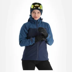 Kilpi, Ravia-W Softshell Ski-jas Grote Maten Dames Dark Blauw -XUEFENG EXTREME OUTFIT kilpi ravia w ac softshell jas plus size dames dark blauw 22kilpi128v2 BI 04 1