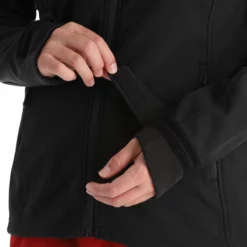 Kilpi, Ravia-W Softshell Ski-jas Grote Maten Dames Zwart -XUEFENG EXTREME OUTFIT kilpi ravia w ac softshell jas plus size dames zwart 22kilpi128v3 BI 09