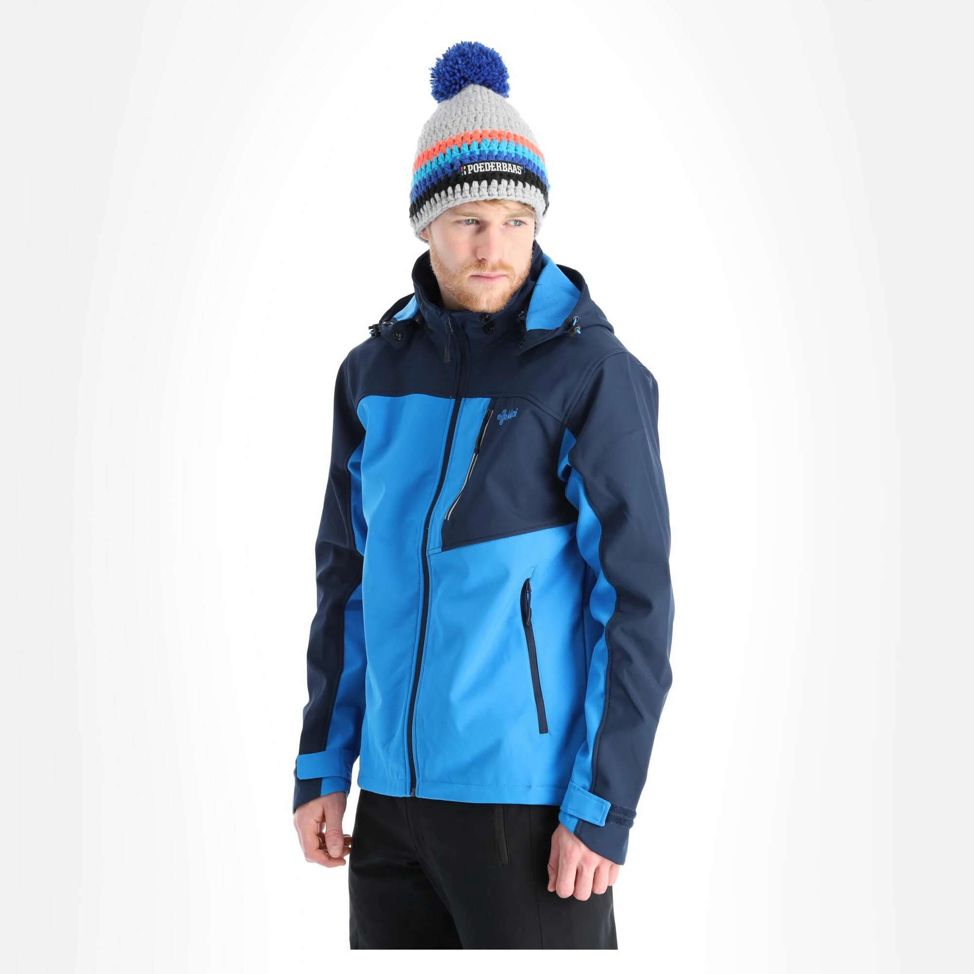 Kilpi, Ravio-M Softshell Ski-jas Heren Blauw 5 Kilpi, Ravio-M Softshell Ski-jas Heren Blauw - Afbeelding 3