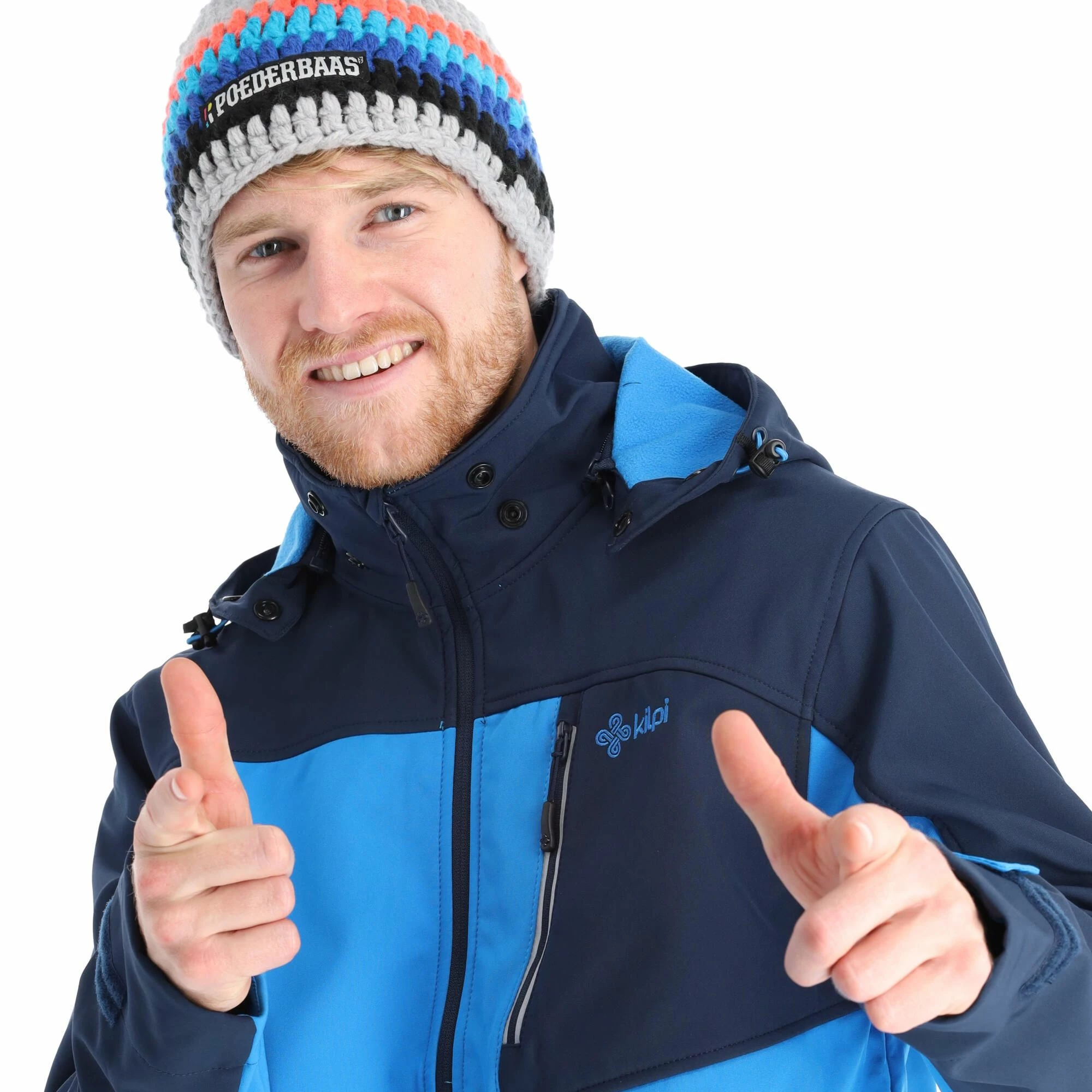 Kilpi, Ravio-M Softshell Ski-jas Heren Blauw 7 Kilpi, Ravio-M Softshell Ski-jas Heren Blauw - Afbeelding 5