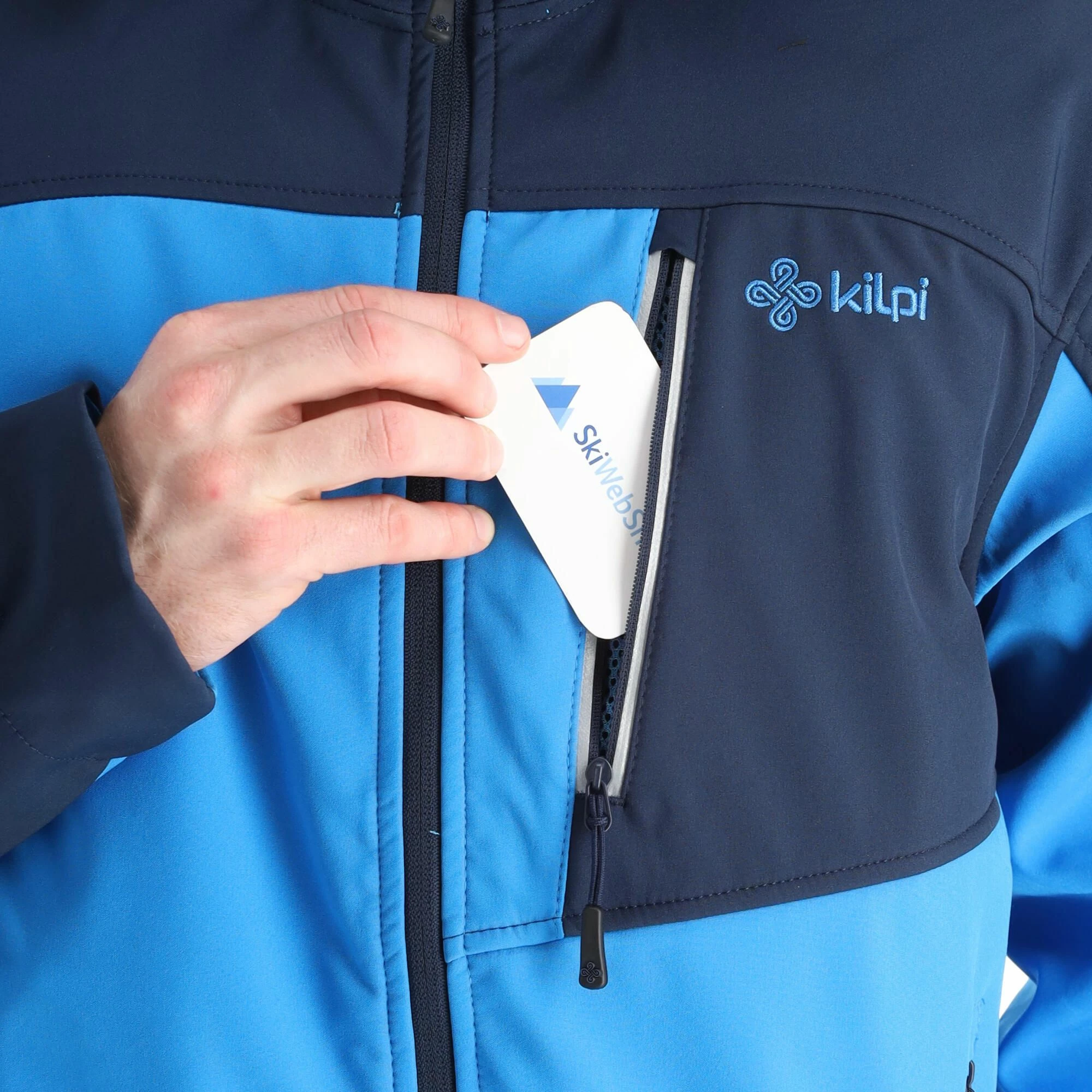 Kilpi, Ravio-M Softshell Ski-jas Heren Blauw 9 Kilpi, Ravio-M Softshell Ski-jas Heren Blauw - Afbeelding 7