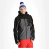 Kilpi, Ravio-M Softshell Ski-jas Heren Dark Grijs -XUEFENG EXTREME OUTFIT kilpi ravio m ac softshell jas heren dark grijs AC11kil108c BI 02