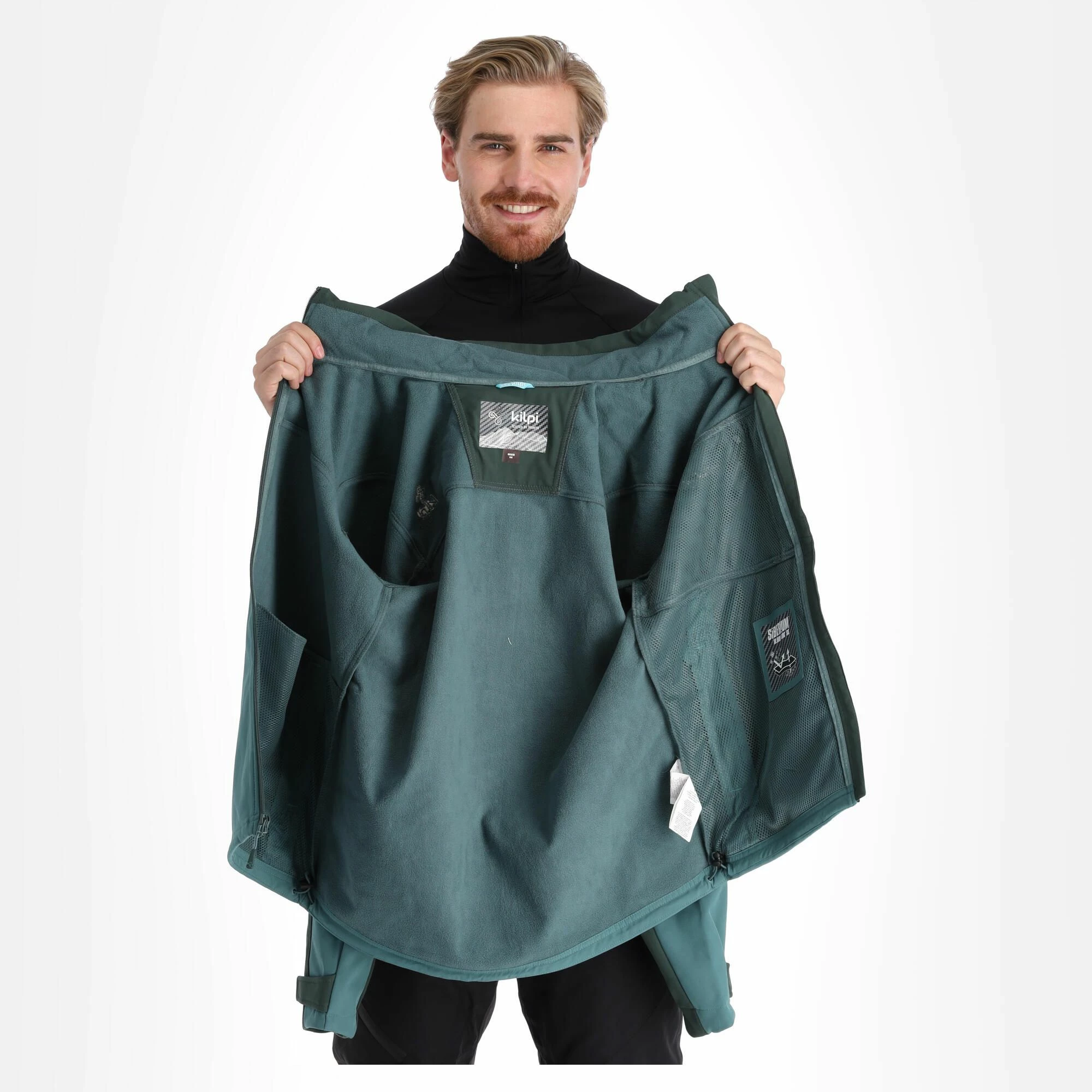 Kilpi, Ravio-M Softshell Ski-jas Heren Dark Groen 6 Kilpi, Ravio-M Softshell Ski-jas Heren Dark Groen - Afbeelding 4