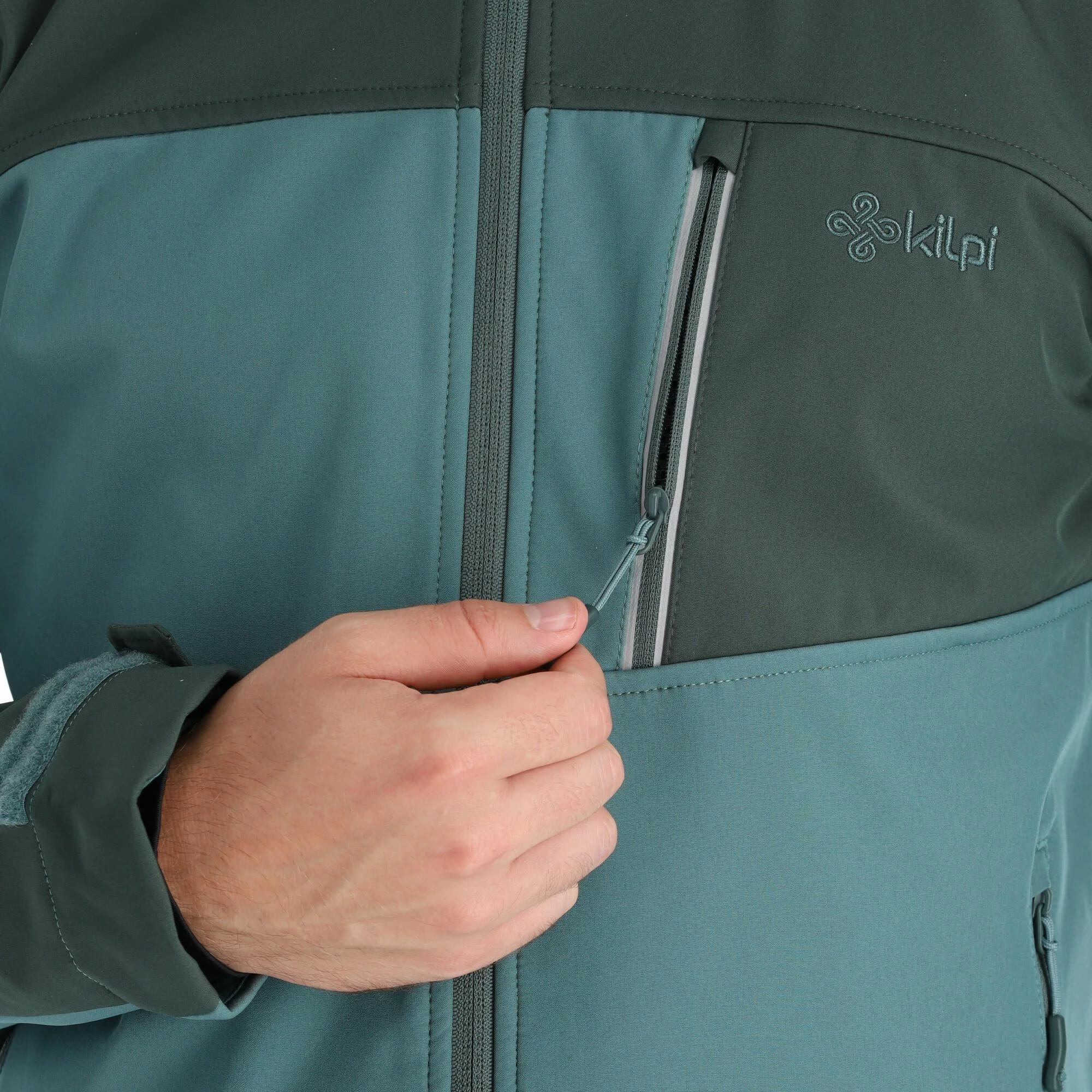 Kilpi, Ravio-M Softshell Ski-jas Heren Dark Groen 10 Kilpi, Ravio-M Softshell Ski-jas Heren Dark Groen - Afbeelding 8