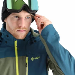 Kilpi, Ravio-M Softshell Ski-jas Heren Khaki Groen -XUEFENG EXTREME OUTFIT kilpi ravio m ac softshell jas heren khaki groen AC11kil108d BI 06