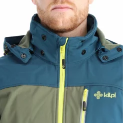 Kilpi, Ravio-M Softshell Ski-jas Heren Khaki Groen -XUEFENG EXTREME OUTFIT kilpi ravio m ac softshell jas heren khaki groen AC11kil108d BI 07