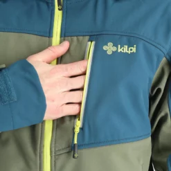 Kilpi, Ravio-M Softshell Ski-jas Heren Khaki Groen -XUEFENG EXTREME OUTFIT kilpi ravio m ac softshell jas heren khaki groen AC11kil108d BI 09