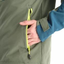 Kilpi, Ravio-M Softshell Ski-jas Heren Khaki Groen -XUEFENG EXTREME OUTFIT kilpi ravio m ac softshell jas heren khaki groen AC11kil108d BI 10