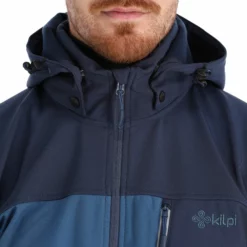 Kilpi, Ravio-M Softshell Ski-jas Grote Maten Heren Dark Blauw -XUEFENG EXTREME OUTFIT kilpi ravio m ac softshell jas plus size heren dark blauw 22kilpi161v1 BI 07