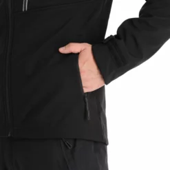 Kilpi, Ravio-M Softshell Ski-jas Grote Maten Heren Zwart -XUEFENG EXTREME OUTFIT kilpi ravio m ac softshell jas plus size heren zwart 22kilpi161v2 BI 10