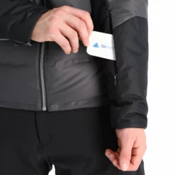 Kilpi, Teddy-M Ski-jas Heren Dark Grijs -XUEFENG EXTREME OUTFIT kilpi teddy m aa jas gevoerd heren dark grijs 22kilpi139v2 BI 07