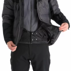 Kilpi, Teddy-M Ski-jas Heren Dark Grijs -XUEFENG EXTREME OUTFIT kilpi teddy m aa jas gevoerd heren dark grijs 22kilpi139v2 BI 08