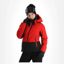 Luhta, Hookana Ski-jas Dames Cranberry Rood -XUEFENG EXTREME OUTFIT luhta hookana aa jas gevoerd dames cranberry rood 22luhta118v1 BI 04