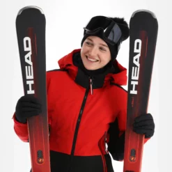 Luhta, Hookana Ski-jas Dames Cranberry Rood -XUEFENG EXTREME OUTFIT luhta hookana aa jas gevoerd dames cranberry rood 22luhta118v1 BI 05
