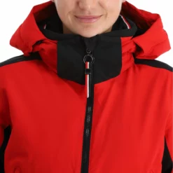 Luhta, Hookana Ski-jas Dames Cranberry Rood -XUEFENG EXTREME OUTFIT luhta hookana aa jas gevoerd dames cranberry rood 22luhta118v1 BI 07