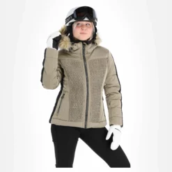 Luhta, Kaavi Ski-jas Dames Beige -XUEFENG EXTREME OUTFIT luhta kaavi aa jas gevoerd dames beige 22luhta124v2 BI 04