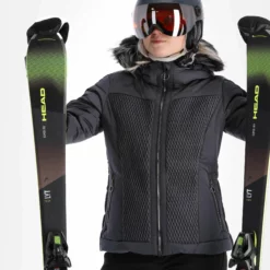 Luhta, Kaavi Ski-jas Dames Lead Grijs -XUEFENG EXTREME OUTFIT luhta kaavi aa jas gevoerd dames lead grijs 22luhta124v1 BI 05