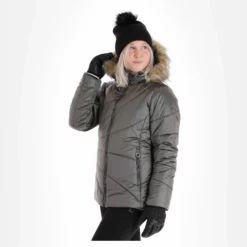 Luhta, Kanavansuu Ski-jas Dames Beige -XUEFENG EXTREME OUTFIT luhta kanavansuu aa jas gevoerd dames beige 22luhta125v1 BI 04