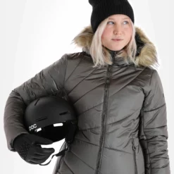 Luhta, Kanavansuu Ski-jas Dames Beige -XUEFENG EXTREME OUTFIT luhta kanavansuu aa jas gevoerd dames beige 22luhta125v1 BI 05