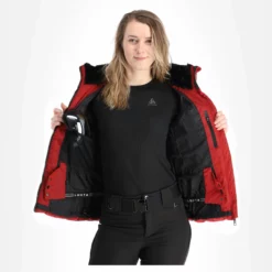 Luhta, Lainiotunturi Ski-jas Dames CRANBERRY Rood -XUEFENG EXTREME OUTFIT luhta lainiotunturi aa jas gevoerd dames cranberry rood AA21luh104d BI 06