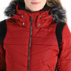 Luhta, Lainiotunturi Ski-jas Dames CRANBERRY Rood -XUEFENG EXTREME OUTFIT luhta lainiotunturi aa jas gevoerd dames cranberry rood AA21luh104d BI 07