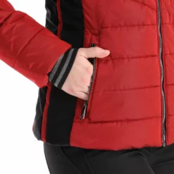 Luhta, Lainiotunturi Ski-jas Dames CRANBERRY Rood -XUEFENG EXTREME OUTFIT luhta lainiotunturi aa jas gevoerd dames cranberry rood AA21luh104d BI 11