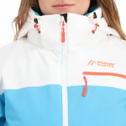 Maier Sports, Coral Flash Ski-jas Dames Cyan Blauw -XUEFENG EXTREME OUTFIT maier sports coral flash ski jas dames cyan blauw AA20mai020a BI 010