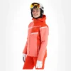 Maier Sports, Rendlspitze Ski-jas Dames Coral Rood -XUEFENG EXTREME OUTFIT maier sports rendlspitze aa jas gevoerd dames coral rood 22maier108v1 BI 02