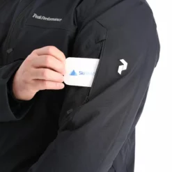 Peak Performance, Maroon Long Jacket Ski-jas Heren Zwart -XUEFENG EXTREME OUTFIT peak performance maroon long jacket aa jas gevoerd heren zwart AA11pea105a BI 08