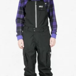 Picture Charles BIB Snowboard Pants Black 10K -XUEFENG EXTREME OUTFIT picture charles bib snowboard pants 10k black model 21650