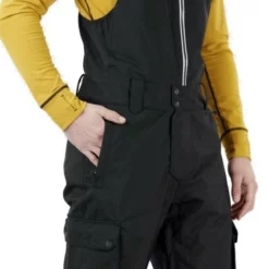 Picture Charles BIB Snowboard Pants Black 10K -XUEFENG EXTREME OUTFIT picture charles bib snowboard pants 10k black pocket 216501