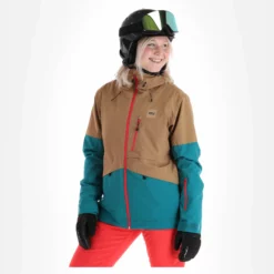 Picture, Fresya Jkt Ski-jas Dames Dark Stone Beige -XUEFENG EXTREME OUTFIT picture fresya jkt aa jas gevoerd dames dark stone beige 22pictu127v2 BI 04