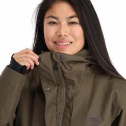 Picture, Glawi Jkt Ski-jas Dames Dark Army Groen -XUEFENG EXTREME OUTFIT picture glawi jkt aa jas gevoerd dames dark army groen 22pictu129v3 BI 12