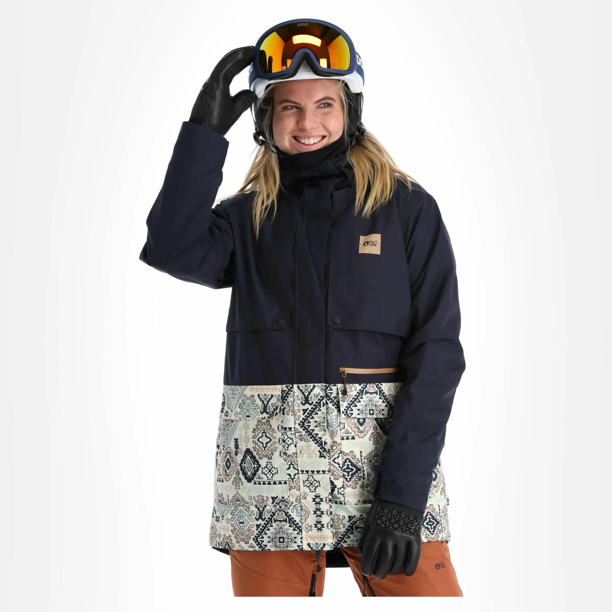 Picture, Glawi Jkt Ski-jas Dames Dark Blauw 5 Picture, Glawi Jkt Ski-jas Dames Dark Blauw - Afbeelding 3