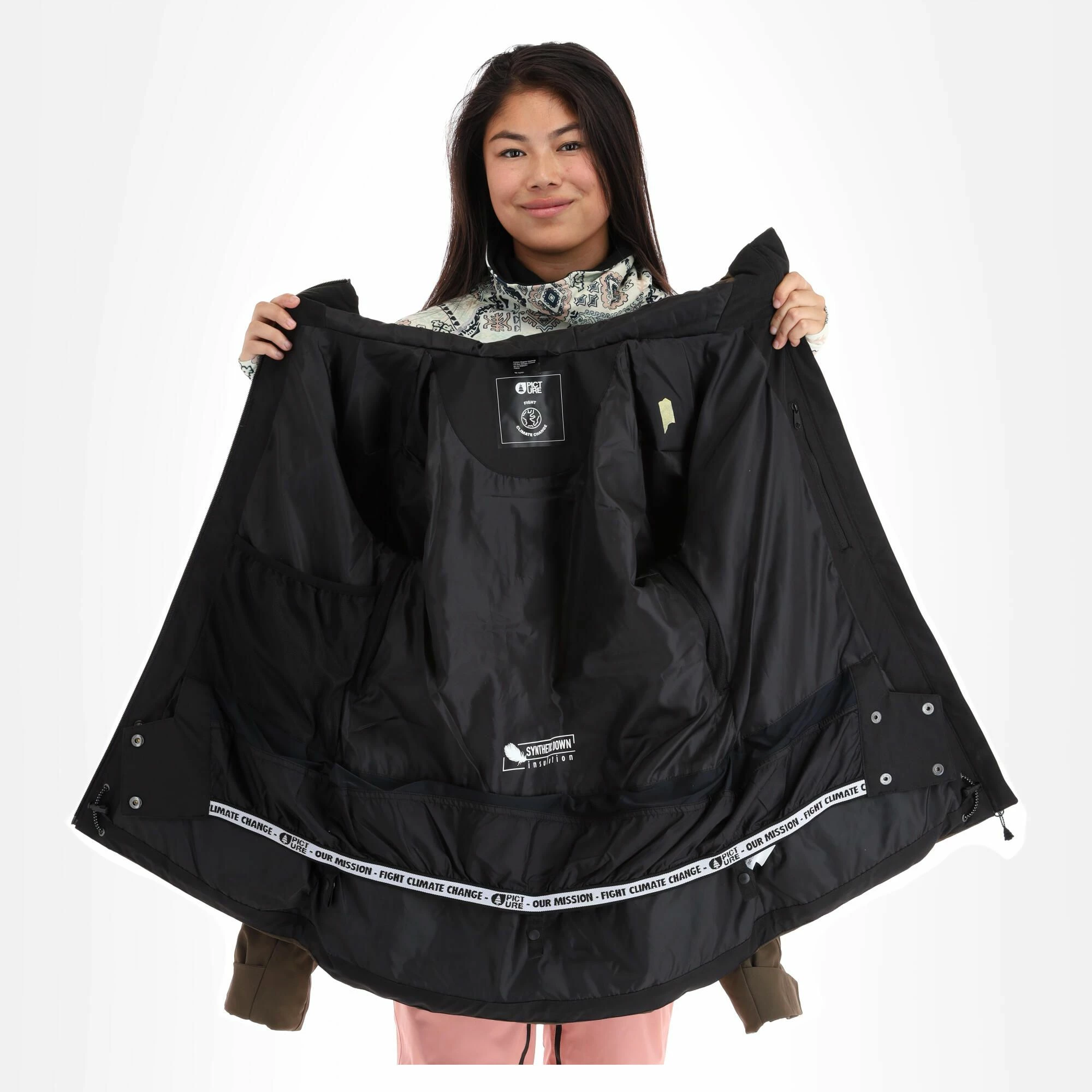 Picture, Lement Jkt Ski-jas Dames Dark Army Groen 7 Picture, Lement Jkt Ski-jas Dames Dark Army Groen - Afbeelding 5