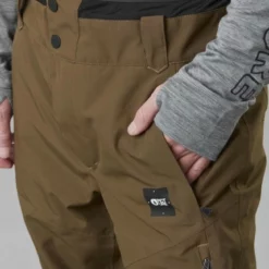Picture Object Snowboard Pants Brown 20K (XXL Only) -XUEFENG EXTREME OUTFIT picture object snowboard pants dark brown 20k pocket 22133