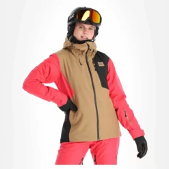 Picture, Seen Jkt Ski-jas Dames Dark Stone Beige -XUEFENG EXTREME OUTFIT picture seen jkt aa jas gevoerd dames dark stone beige 22pictu128v1 BI 04 1