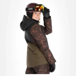 Picture, Seen Jkt Ski-jas Dames Iberis Print Bruin -XUEFENG EXTREME OUTFIT picture seen jkt aa jas gevoerd dames iberis print bruin 22pictu128v2 BI 03