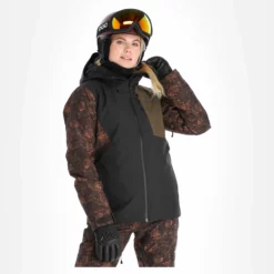 Picture, Seen Jkt Ski-jas Dames Iberis Print Bruin -XUEFENG EXTREME OUTFIT picture seen jkt aa jas gevoerd dames iberis print bruin 22pictu128v2 BI 04