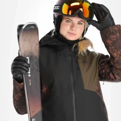 Picture, Seen Jkt Ski-jas Dames Iberis Print Bruin -XUEFENG EXTREME OUTFIT picture seen jkt aa jas gevoerd dames iberis print bruin 22pictu128v2 BI 06