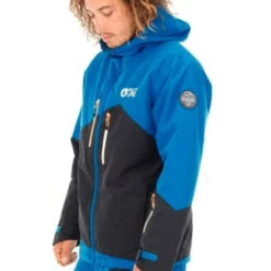 Picture Styler Snowboard Jacket Dark Blue 10K -XUEFENG EXTREME OUTFIT picture styler jacket front black blue model side 20676