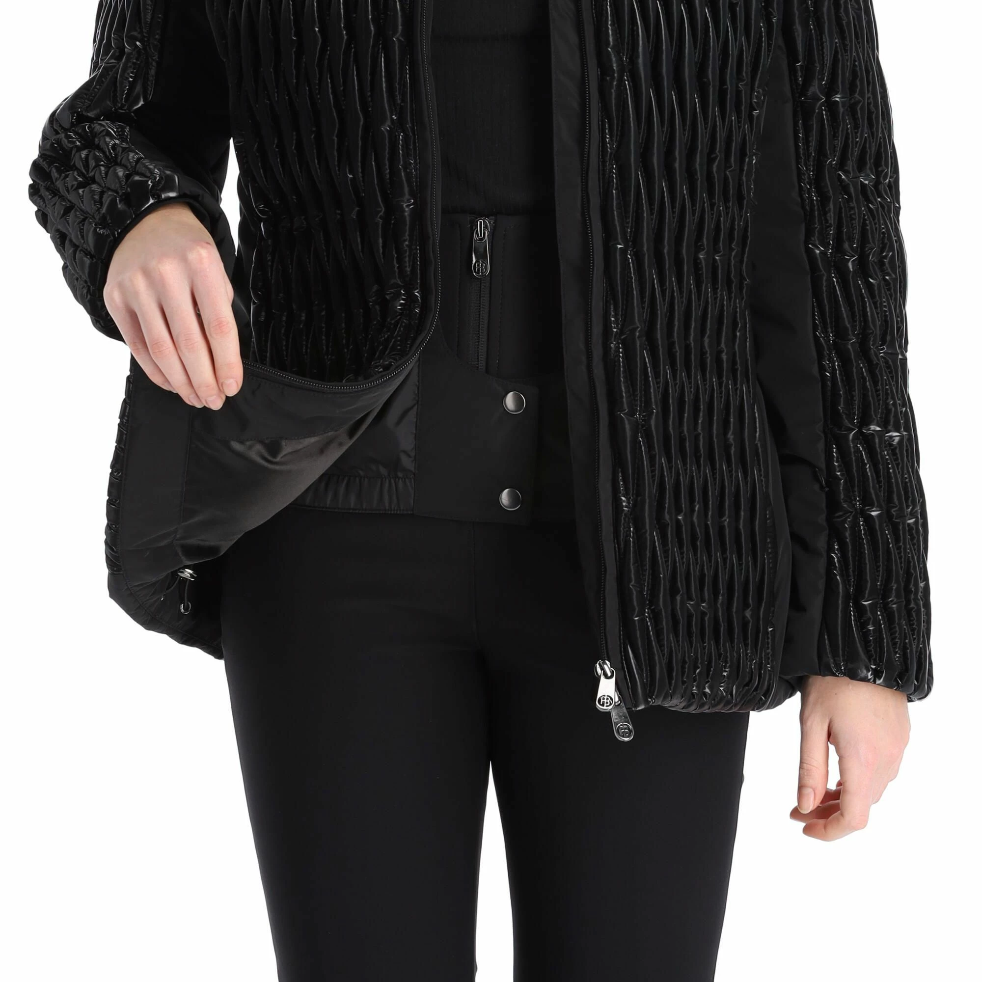 Poivre Blanc, Hybrid Ski Jacket Ski-jas Dames Glow Zwart 12 Poivre Blanc, Hybrid Ski Jacket Ski-jas Dames Glow Zwart - Afbeelding 10