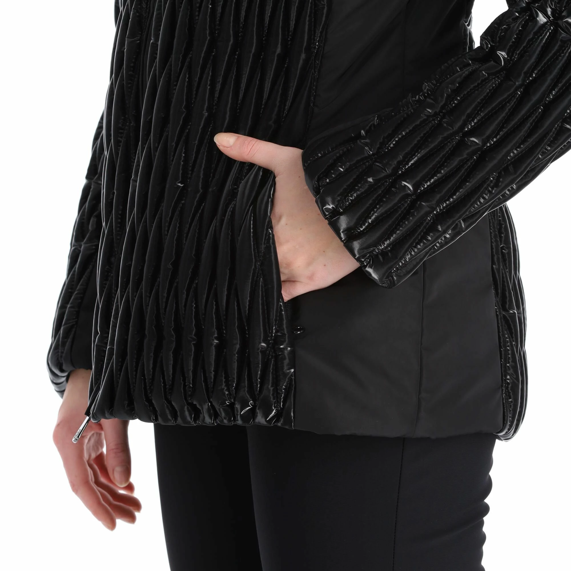 Poivre Blanc, Hybrid Ski Jacket Ski-jas Dames Glow Zwart 15 Poivre Blanc, Hybrid Ski Jacket Ski-jas Dames Glow Zwart - Afbeelding 13