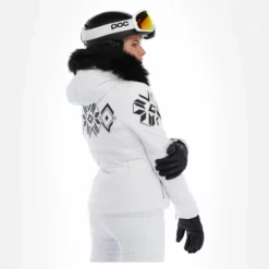 Poivre Blanc, Stretch Ski Jacket Ski-jas Dames Fancy Wit 17 Poivre Blanc, Stretch Ski Jacket Ski-jas Dames Fancy Wit -XUEFENG EXTREME OUTFIT poivre blanc stretch ski jacket aa jas gevoerd dames fancy wit 22poivr102v2 BI 03