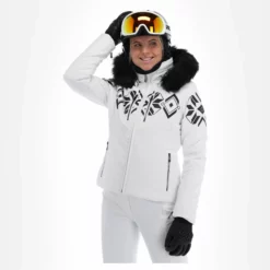 Poivre Blanc, Stretch Ski Jacket Ski-jas Dames Fancy Wit 18 Poivre Blanc, Stretch Ski Jacket Ski-jas Dames Fancy Wit -XUEFENG EXTREME OUTFIT poivre blanc stretch ski jacket aa jas gevoerd dames fancy wit 22poivr102v2 BI 04